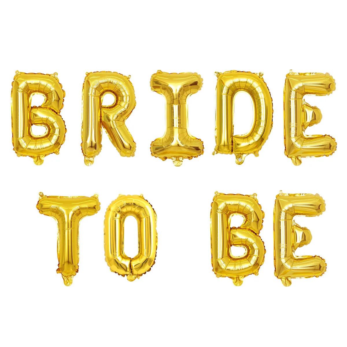 Folienballon Schriftzug „Bride to be“ in gold