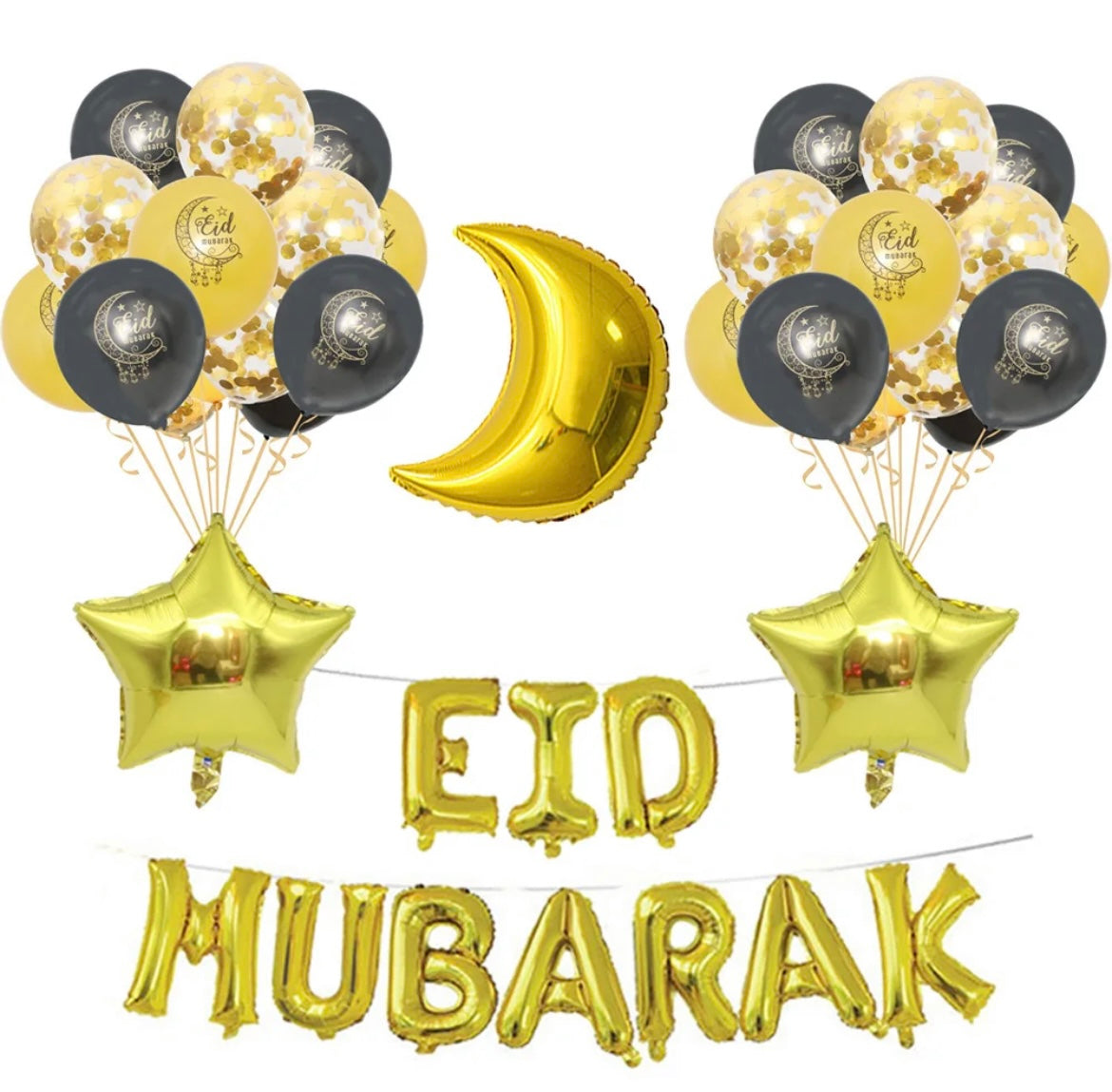 Ballonset „Eid Mubarak“