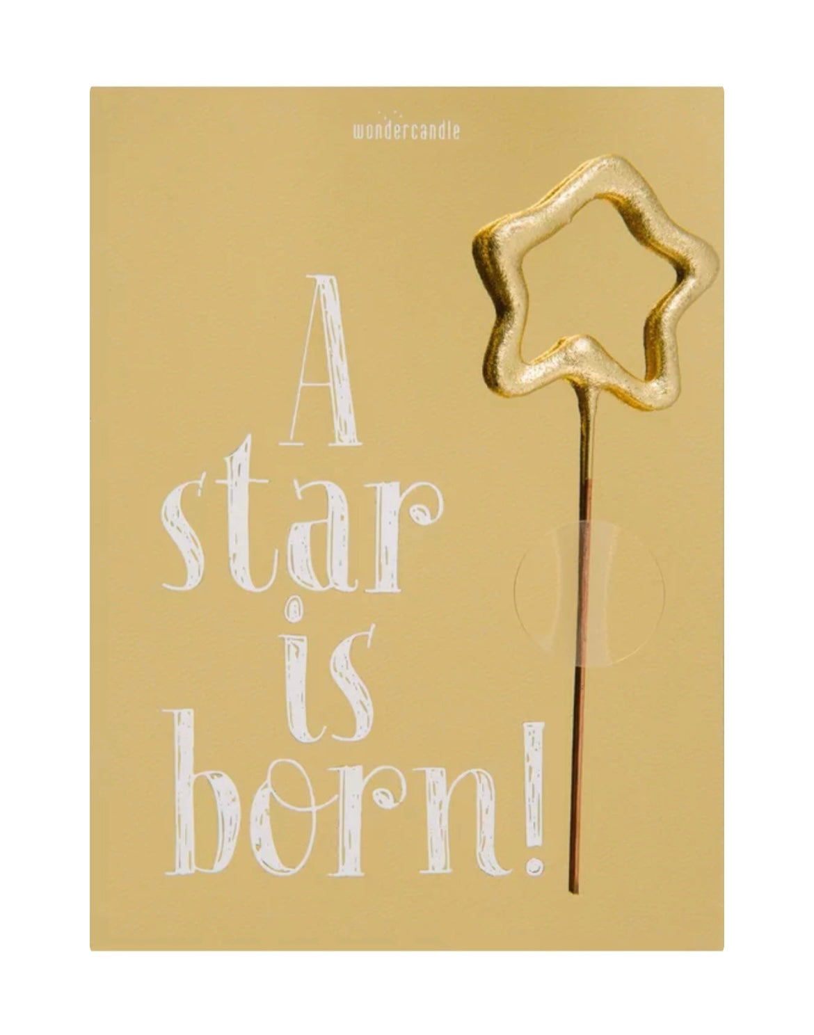 Greeting card with sparkler - A Star is born