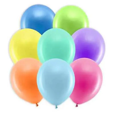 Colorful latex balloons - pack of 10