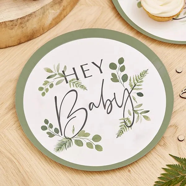 Hey baby plate cardboard