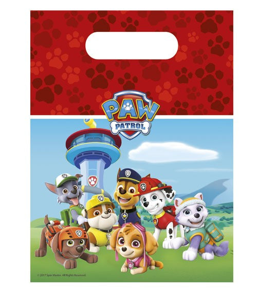 Tüten Paw Patrol, Folie - 6 Stück