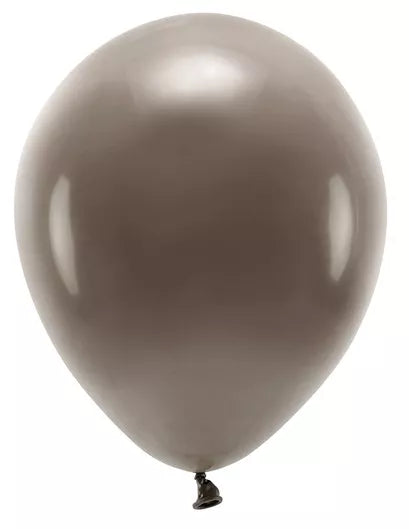 Braune Latexballons, biologisch abbaubar - 10 Stück