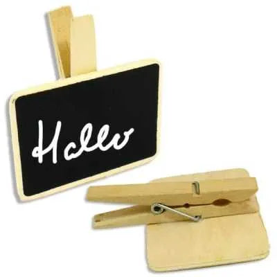 Wooden writing board with clip