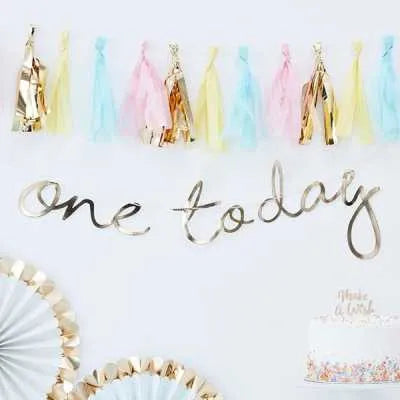 "One Today" garland