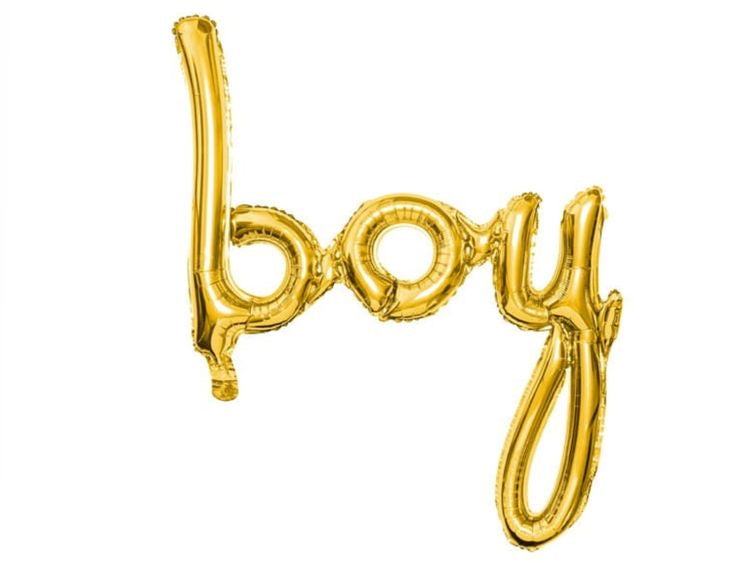 Folienballon „boy“ - gold