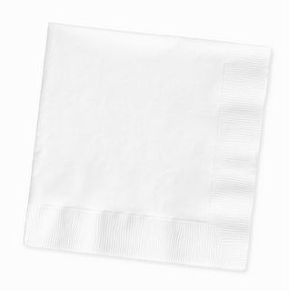 Napkins small white 20 pieces