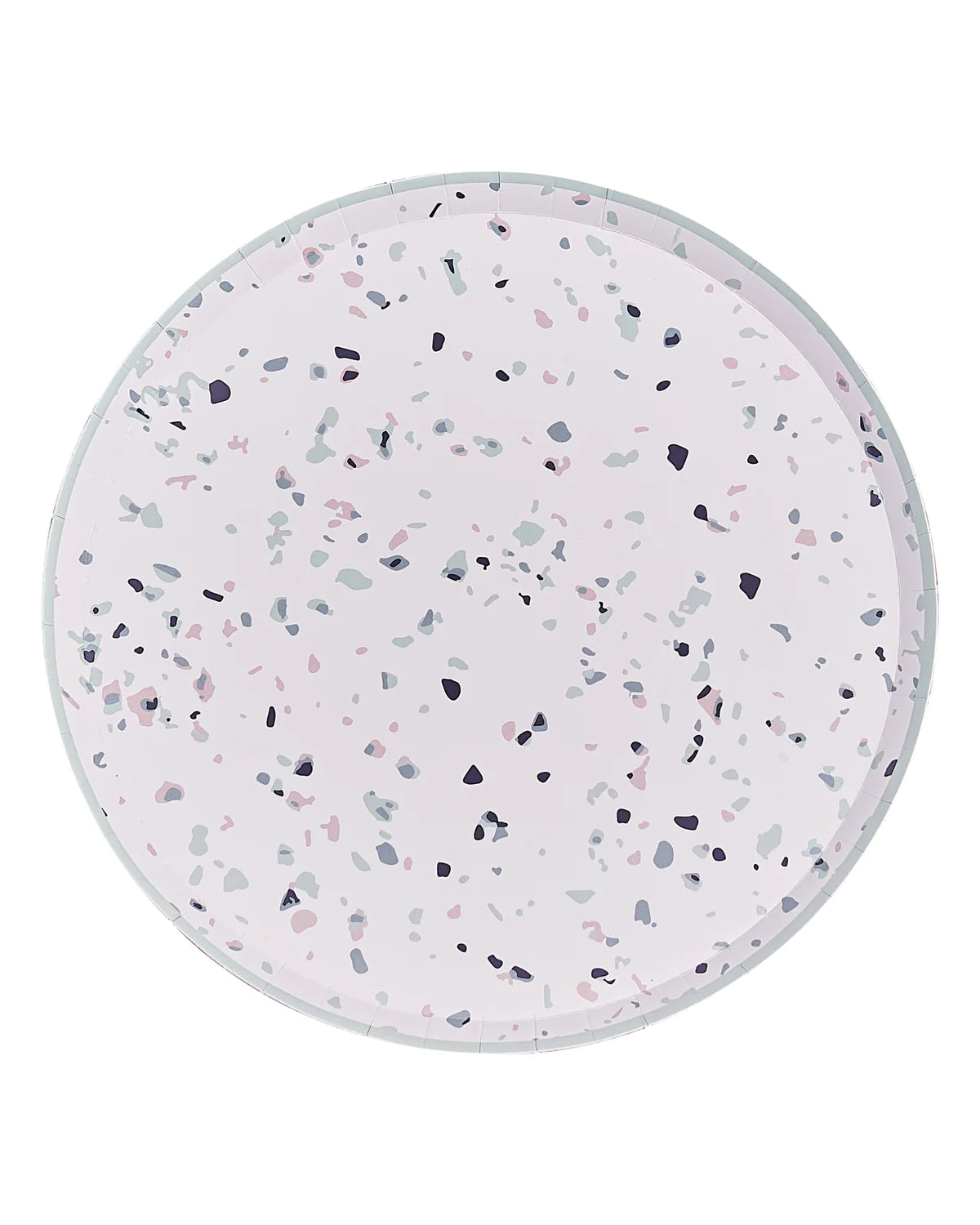 Terrazzo Print Paper Plates - 8 Pack