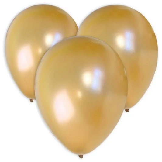 Latexballons gold - 8er Pack