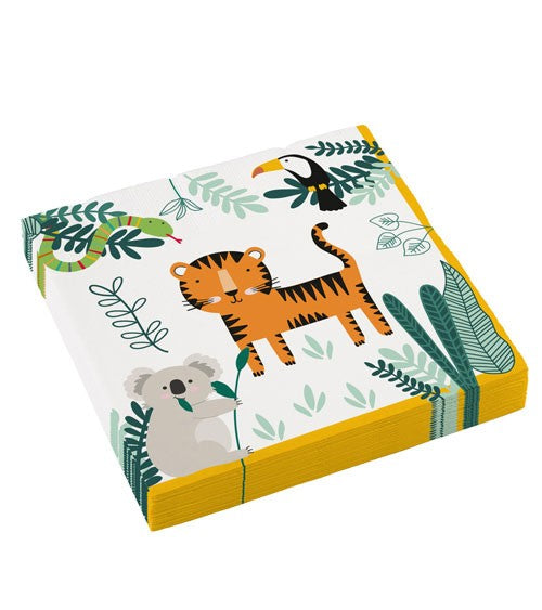 Napkins Wild Animals - 16 pieces, Safari