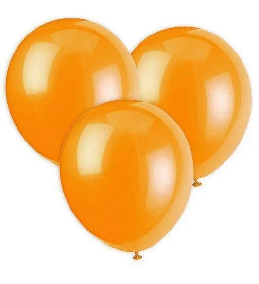 Latex balloons orange - pack of 10